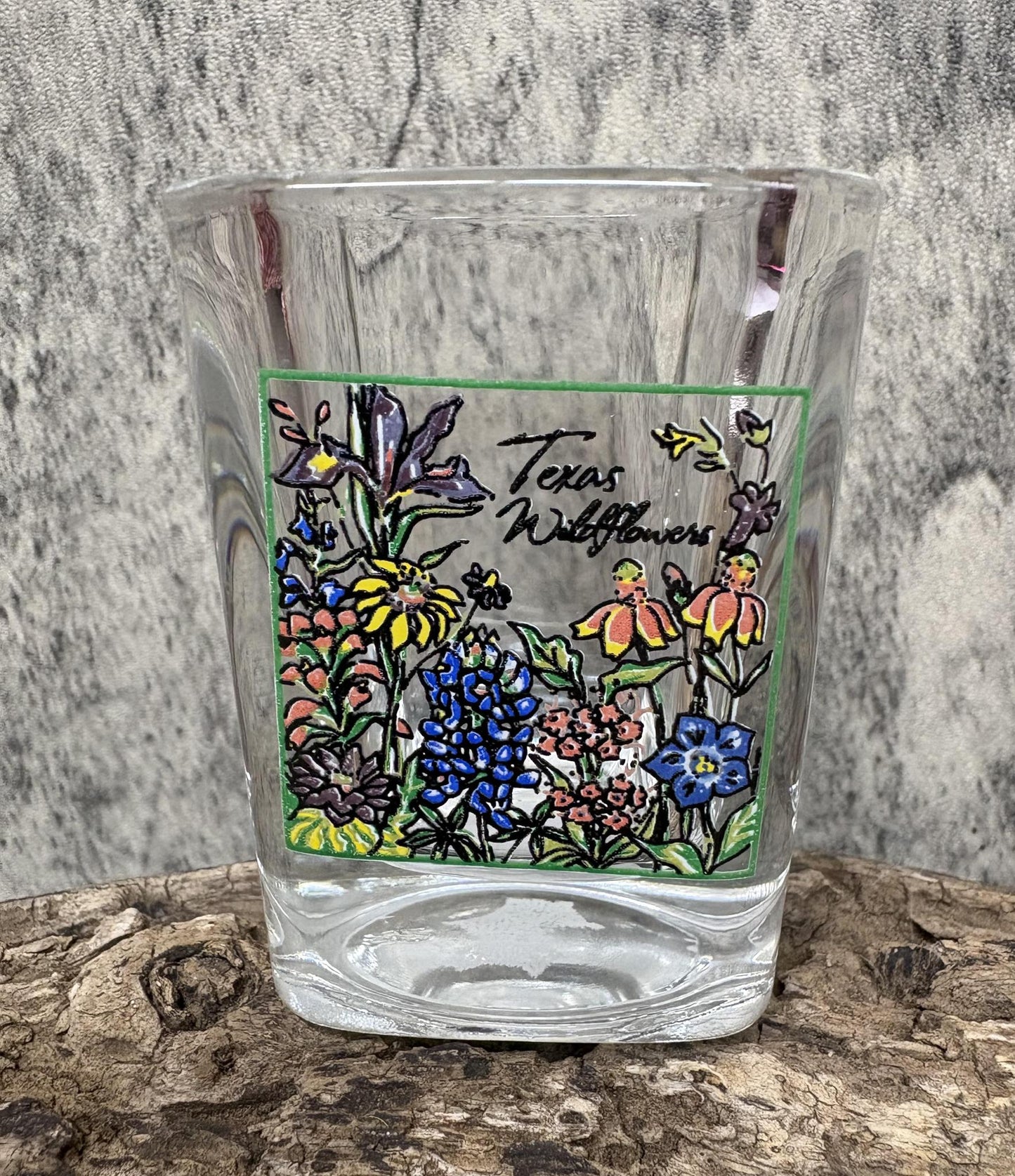Shot Glass Square Wildflower