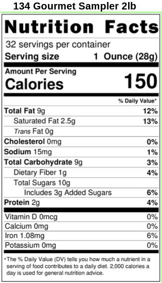 Sampler-Pecan Favorites 6-cell-1.75lbs
