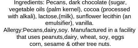 Dark Chocolate Pecans