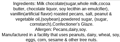 7oz Milk Chocolate Amaretto Pecans