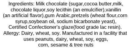 8oz Milk Chocolate, Peanut Butter or Yogurt Dipped Pretzels