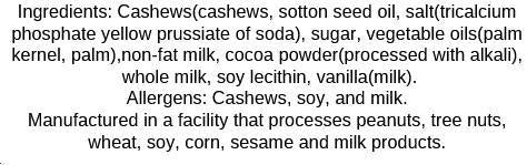 13oz Milk Chocolate Cashews