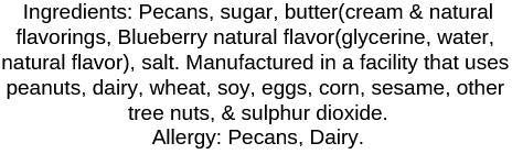 7oz Blueberry Frosted Pecans