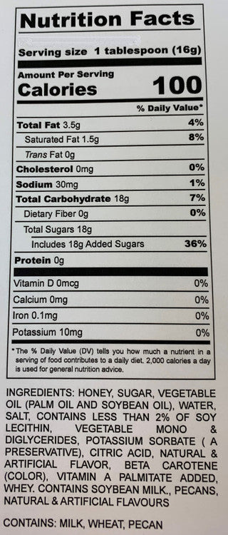 Toffee Pecan Honey Butter