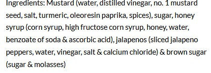 Mustard Jalapeno Honey