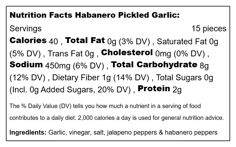 Pickled Garlic