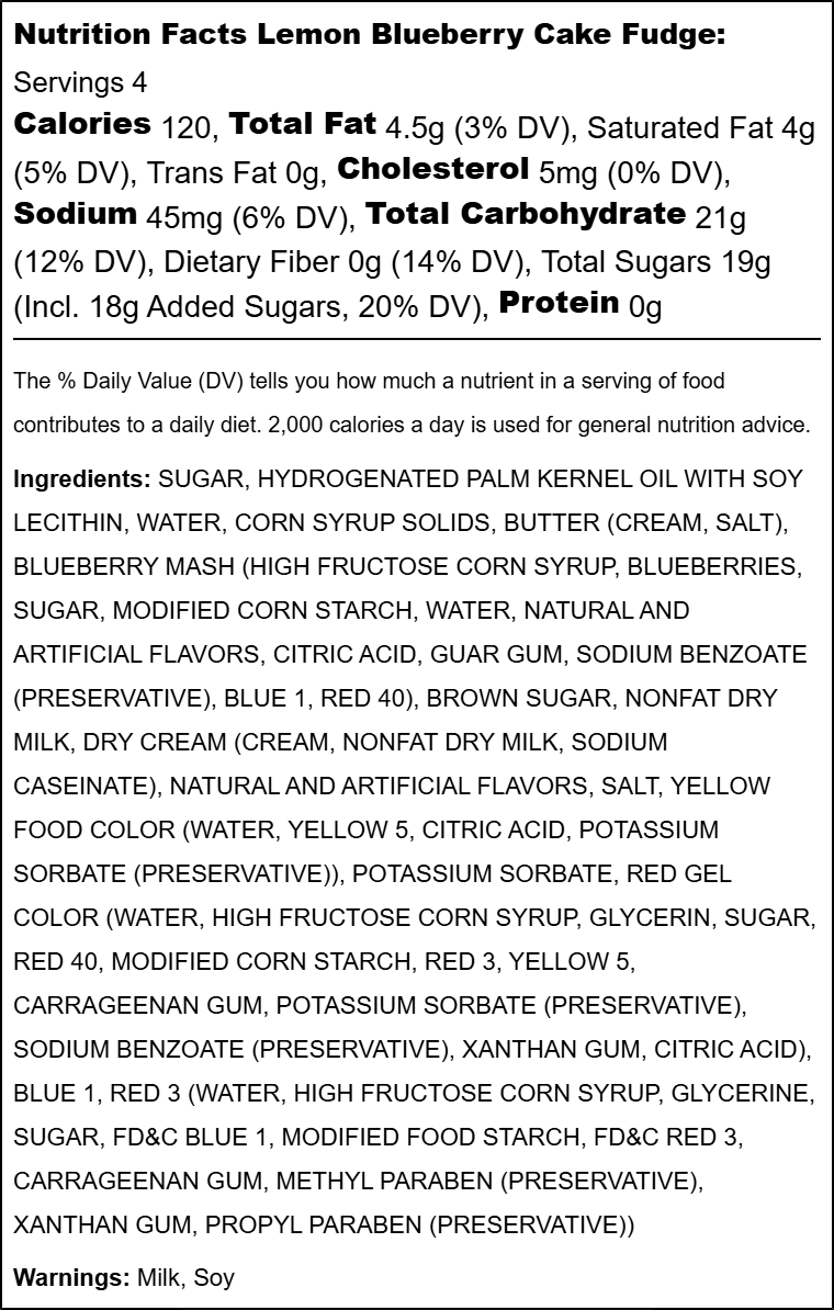 Fudge Fruity Flavors