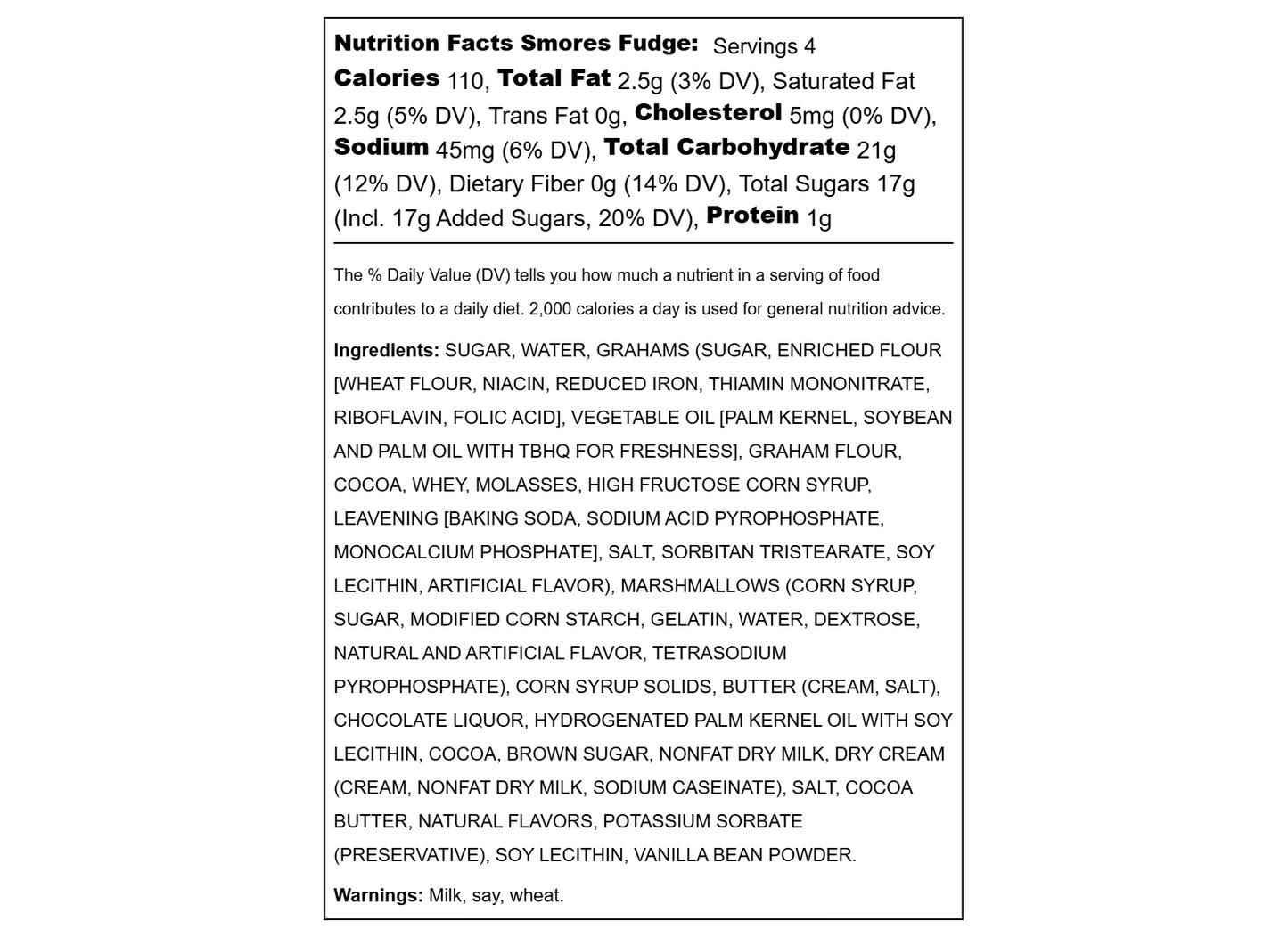 Fudge Specialty Flavors