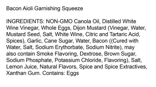 Squeeze- Bacon Aioli 7.75oz