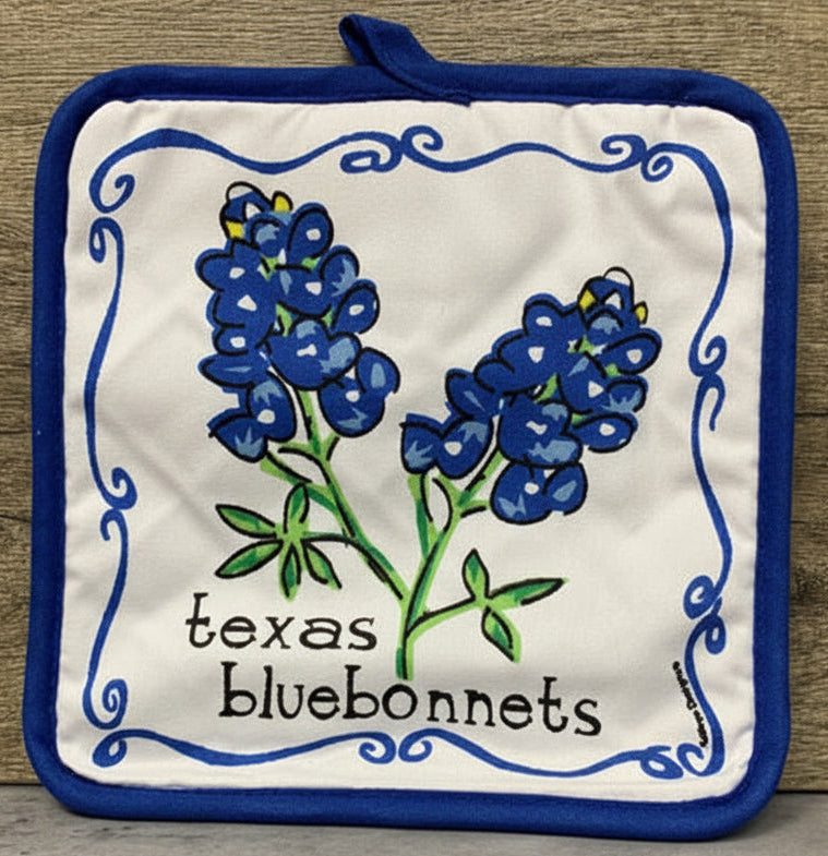 Kitchen PotHolder Bluebonnet