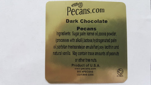Dark Chocolate Pecans