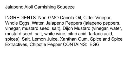 Squeeze- Jalapeno Aioli 7.75oz