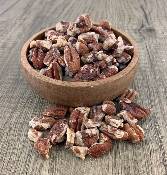 Bulk Garlic Roasted Pecans 30lb Box
