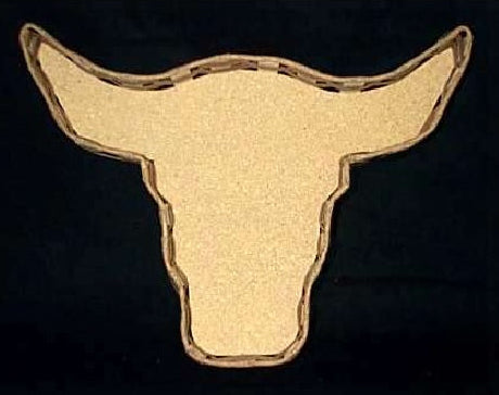 Wicker basket steer head