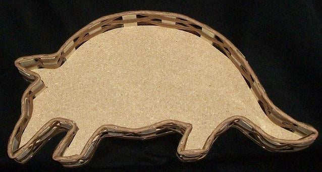 Wicker basket armadillo