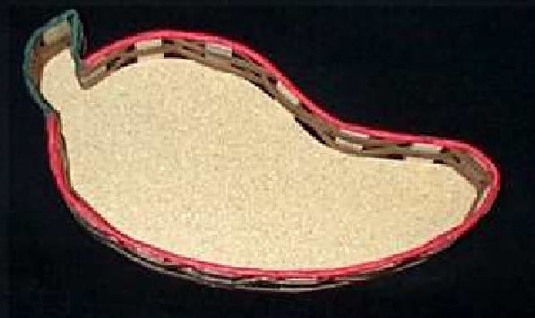 wicker basket in shape of pepper