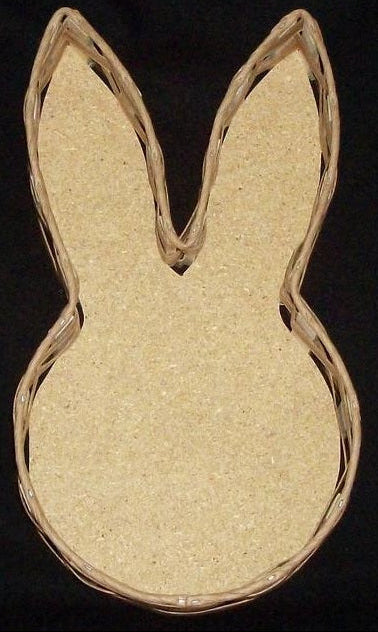 wicker basket on shape of a bunny