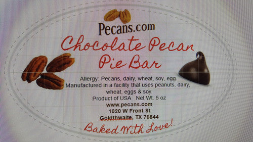 Pecan Pie Bar Singles- Original, Chocolate & Splenda