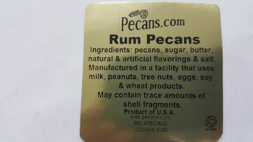 Rum Frosted Pecans