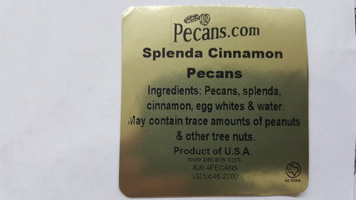 Splenda Sweet Cinnamon Pecans