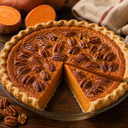 Sweet Potato Pecan Pie