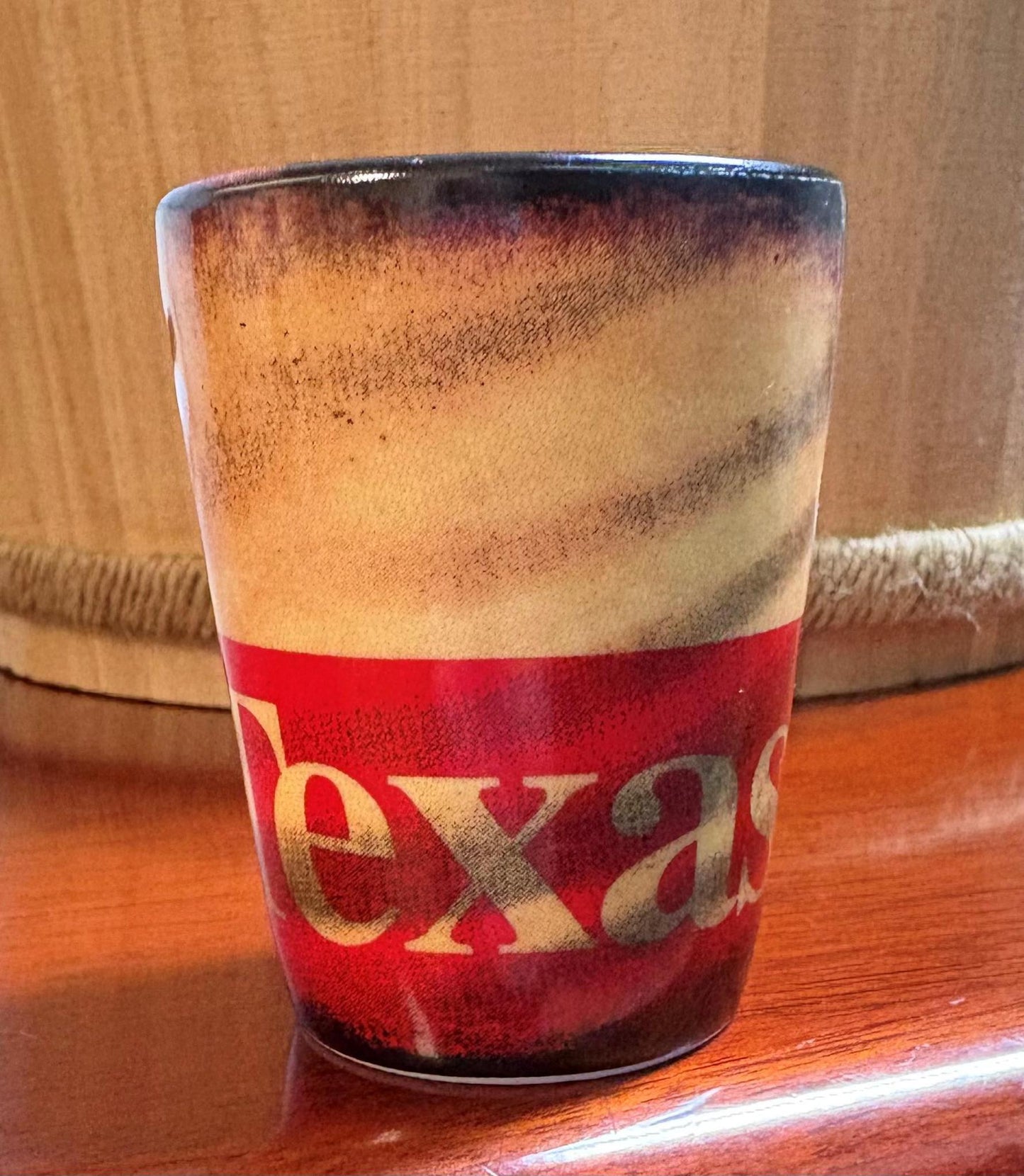 Shot Glass Vintage Texas Flag