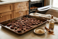 Splenda Sweetened Cinnamon Pecans in a 25lb Box. Pecans.com offers bulk for your wholesale needs.