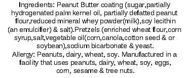 8oz Milk Chocolate, Peanut Butter or Yogurt Dipped Pretzels