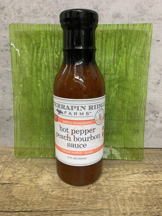 Sauce Hot Pepper Peach Bourbon 12oz