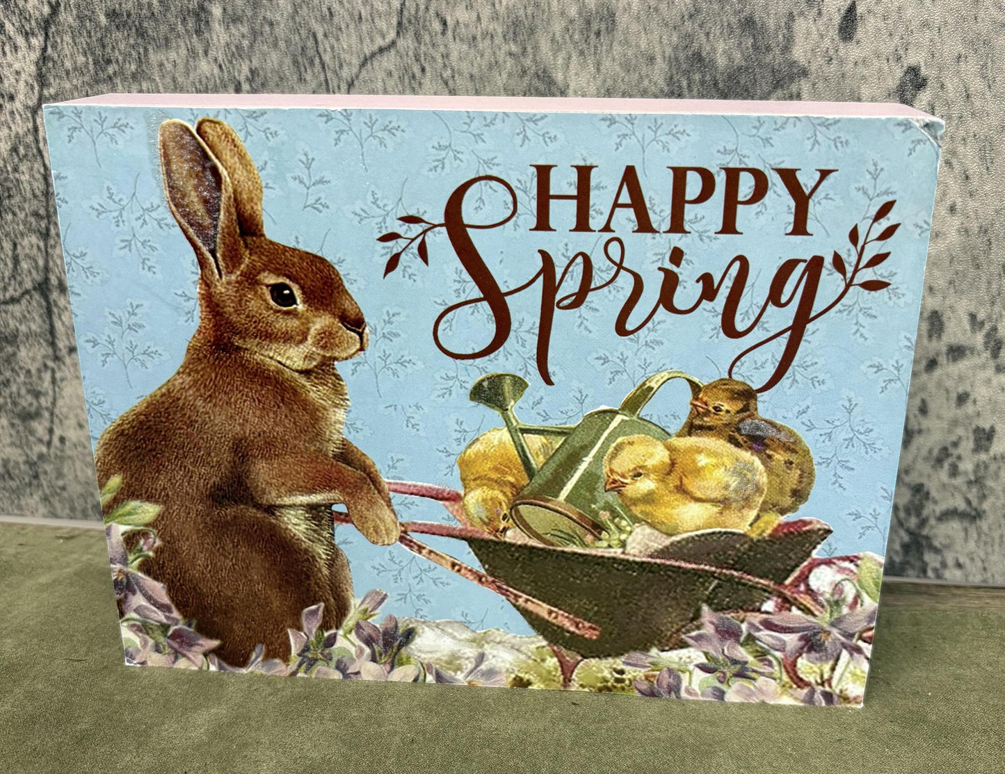Easter Happy Spring Plaque
