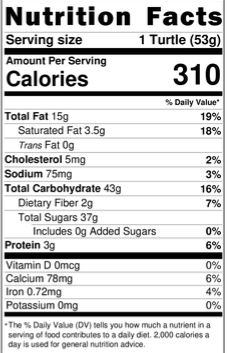 Fudge Pecan Caramel Turtle 2 Pack