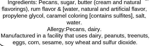 Rum Frosted Pecans