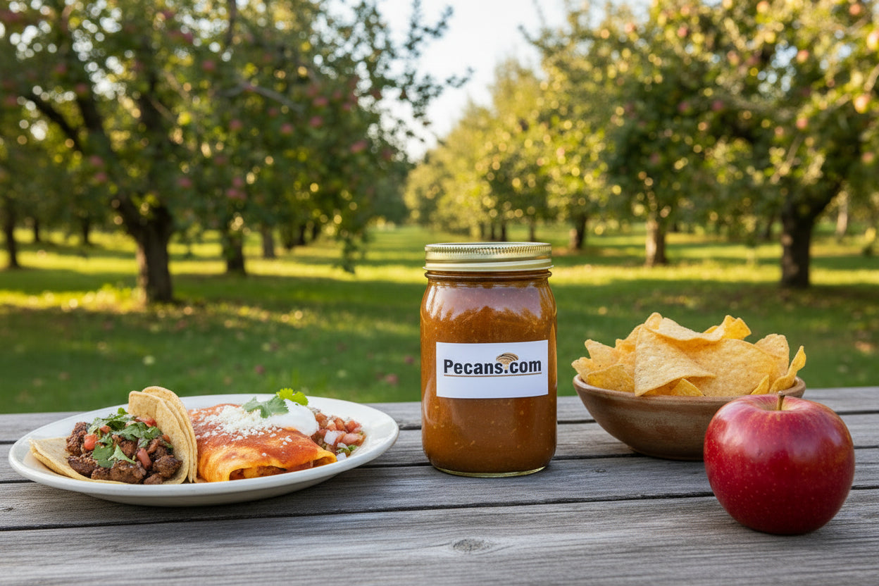 Apple Salsa, this is great on street tacos or fish tacos. Not just salsa, Apple Salsa