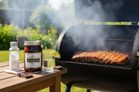 Salted Vodka BBQ Sauce, a rib glaze with a salty vodka flavor.