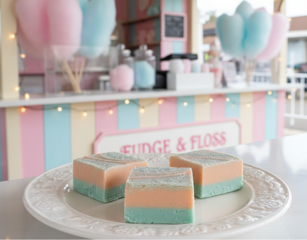 cotton candy fudge