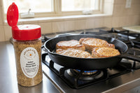 Seasoned Pecan Meal, great on meats.