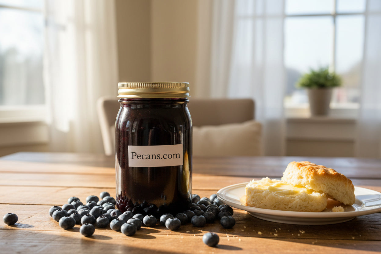 Pear Juice Sweetened Blueberry Preserves