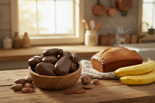 milk chocolate Banana Bread Pecans