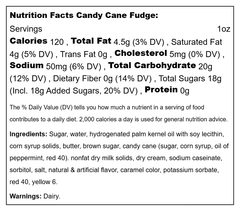 Fudge Specialty Flavors
