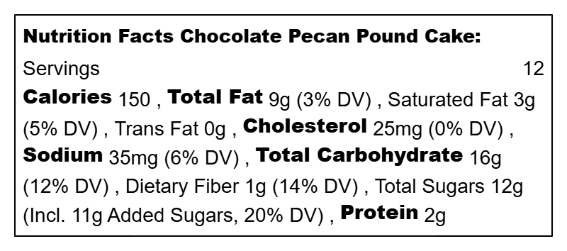 Pound Cakes