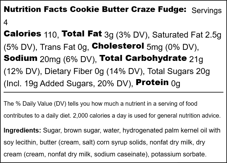 Fudge Specialty Flavors