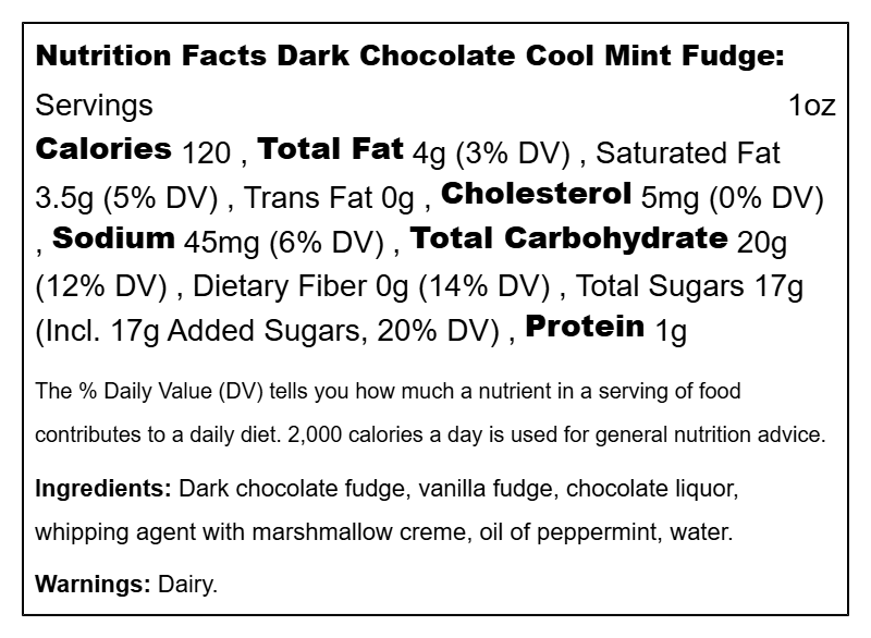 Fudge Dark Chocolate