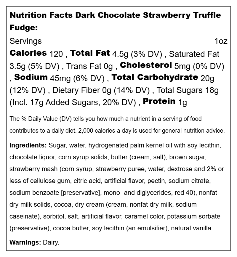 Fudge Dark Chocolate