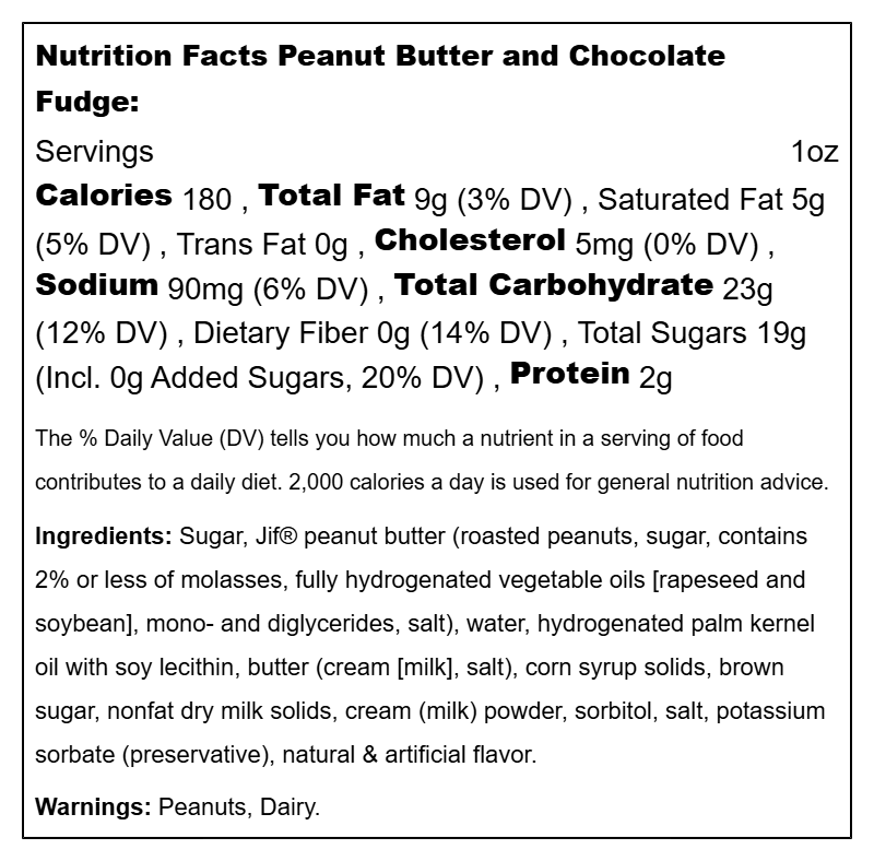 Fudge Peanut Butter