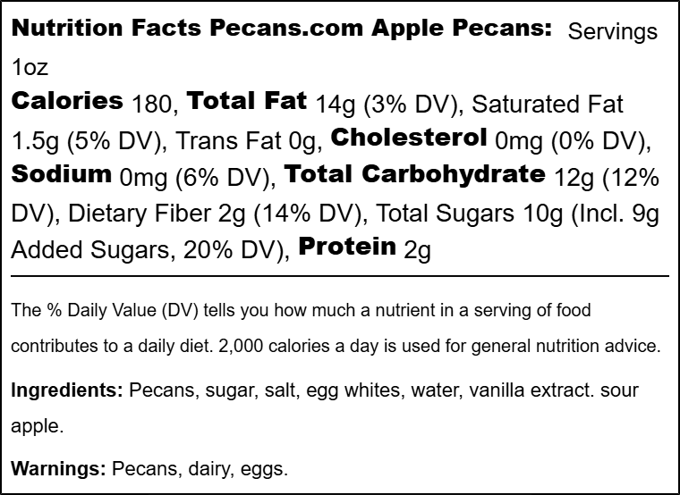 4oz Pecan Sample Bags & Snack Mixes