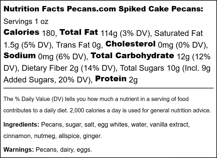 4oz Pecan Sample Bags & Snack Mixes