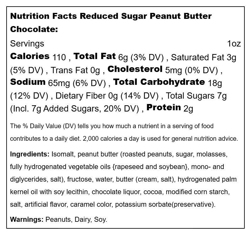 Fudge Reduced Sugar