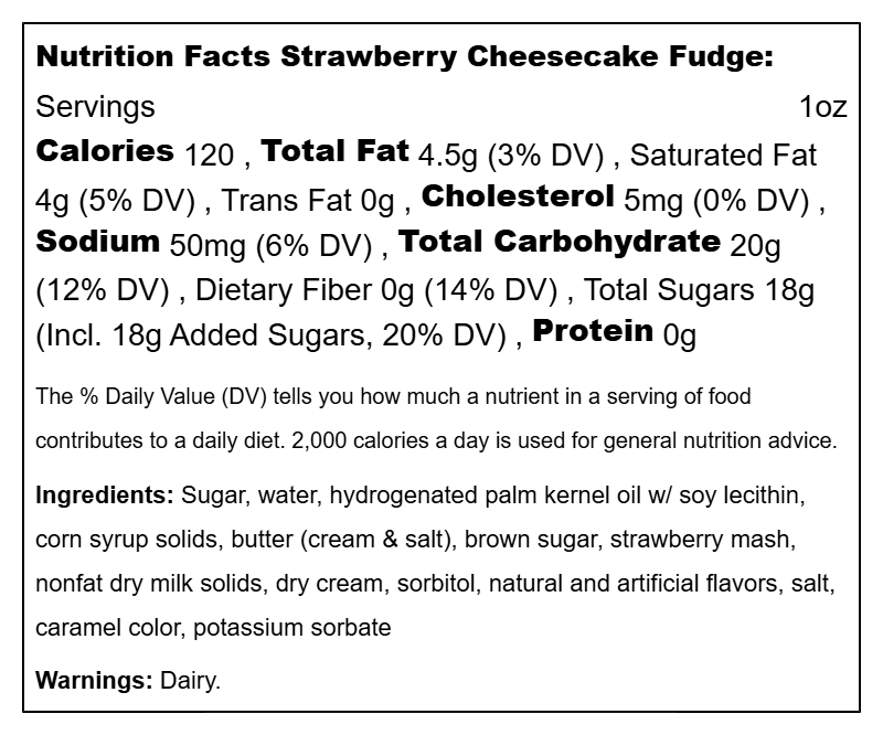 Fudge Fruity Flavors
