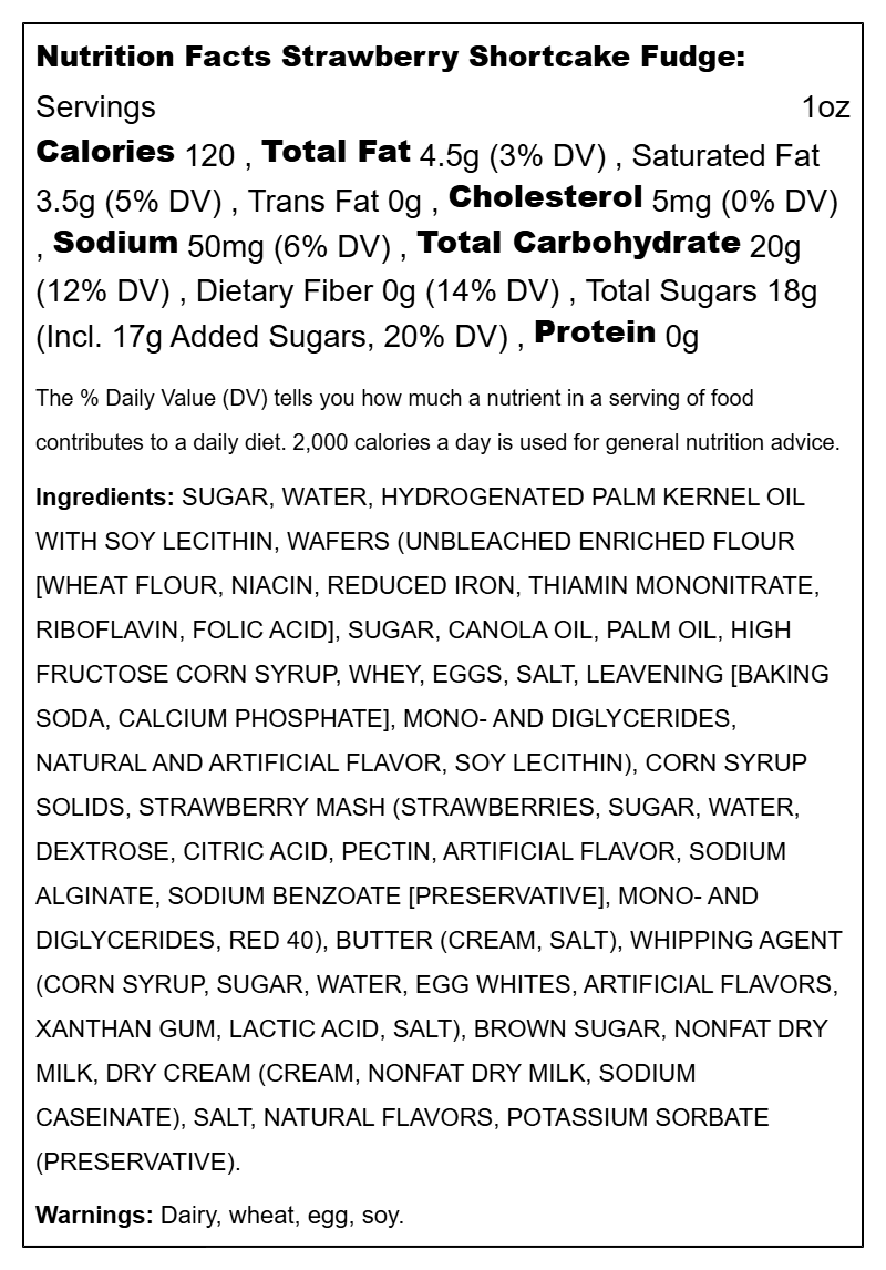 Fudge Fruity Flavors