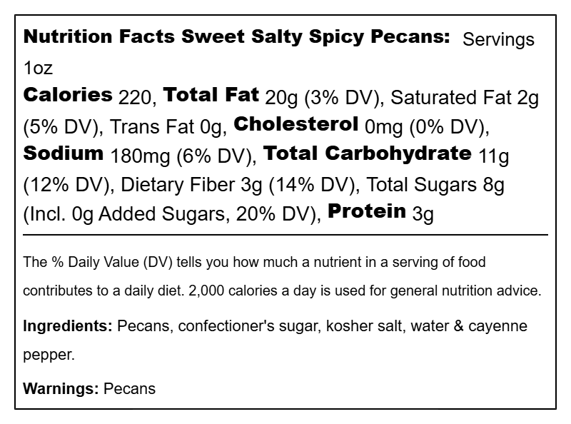 Roasted Salted Pecans (9 Varieties)